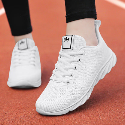 Damen Mesh-Sportsneaker mit EVA-Sohle und Schnürverschluss vorne