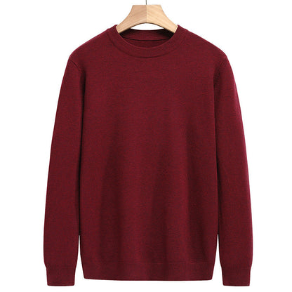 Herren Pullover Rundhals Gerader Schnitt