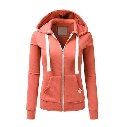 Damen Winter Pullover Hoodie mit langen Ärmeln und verstellbarer Kapuze
