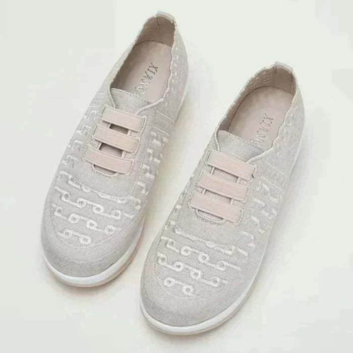 Men's Summer Slip-On Shoes Round Toe Elastic Design