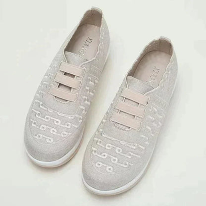 Men's Summer Slip-On Shoes Round Toe Elastic Design