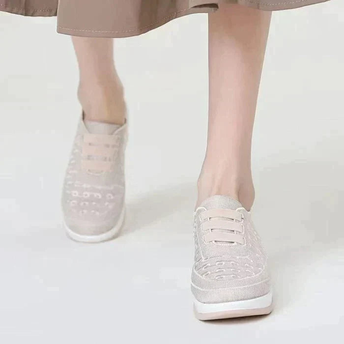 Men's Summer Slip-On Shoes Round Toe Elastic Design