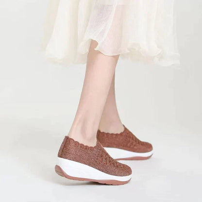 Men's Summer Slip-On Shoes Round Toe Elastic Design