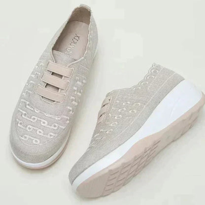 Men's Summer Slip-On Shoes Round Toe Elastic Design