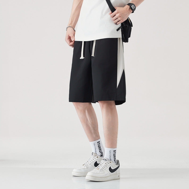 Herren Sommer-Sportshorts, Leicht, Locker Geschnitten, Gerader Schnitt, Mikro-Elastik