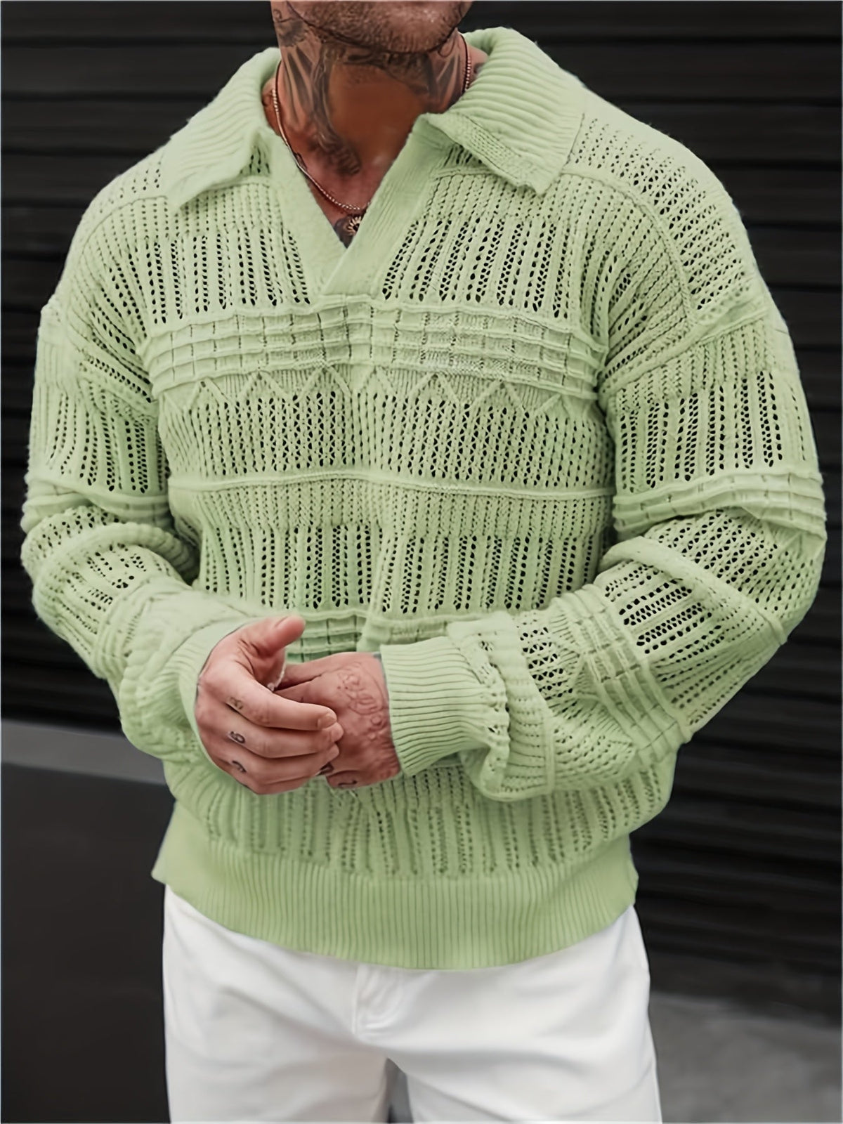 Damen-Polo aus weichem Strick mit lockerem Schnitt