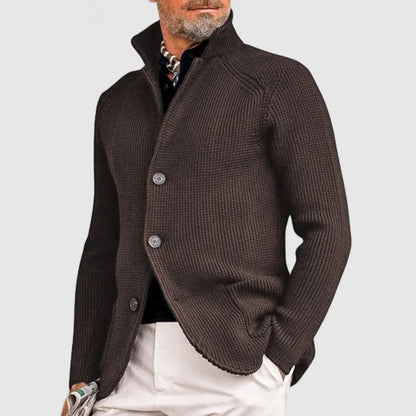 Herren Cardigan Mit Fronttaschen Und Knopfleiste