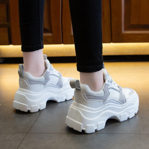 Damen Laufschuhe Leicht Atmungsaktiv Runde Zehenpartie Gummisohle