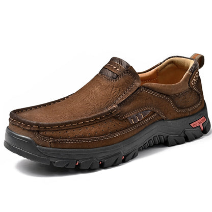 Orthopädische Herren-Slipper Mit Fußgewölbeunterstützung Und Rutschfester Sohle – Lederoptik
