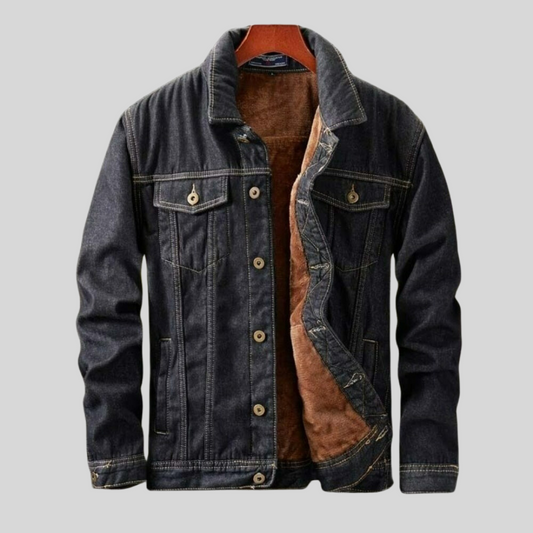 Herren Jeansjacke Langarm Klassisches Design