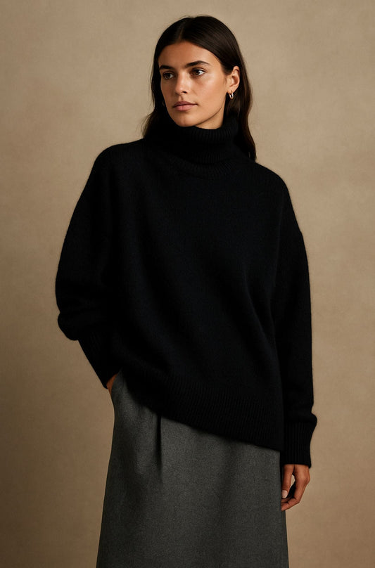 Damen-Strickpullover mit schmaler Passform und leichtem Kaschmir