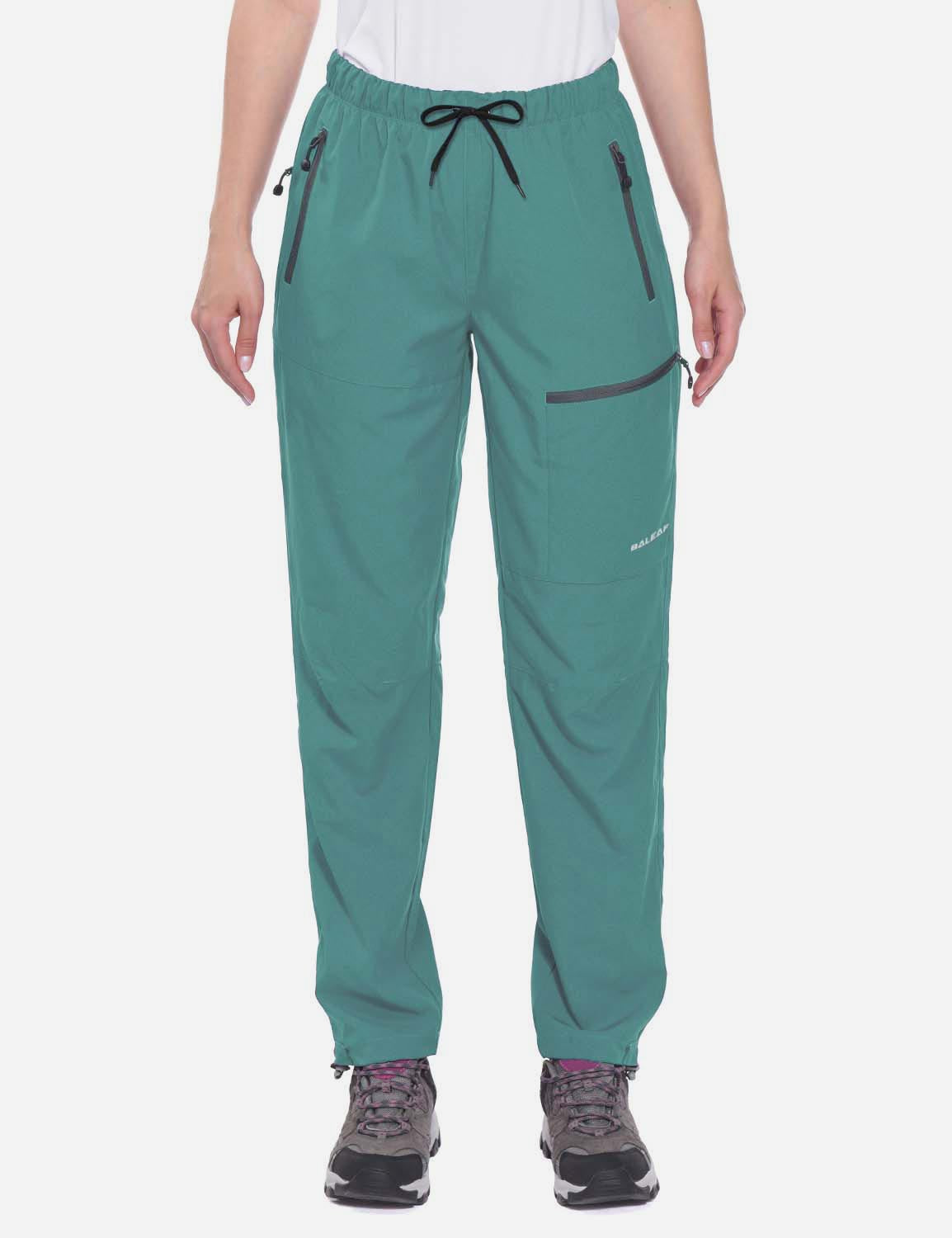Damen Wanderhose Mit Kordelzug, Reißverschlusstaschen Und Verstellbaren Bündchen