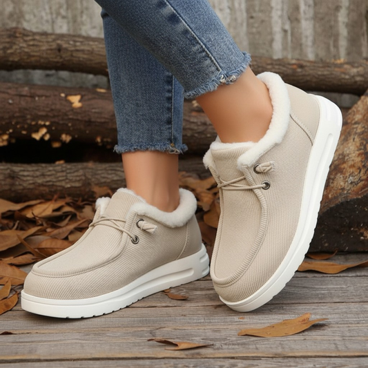 Women's Winter Slip-On Shoes with Non-Slip Sole and Flexible Fit