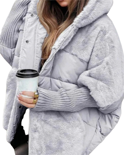 Damen Winter-Daunenjacke mit Kapuze