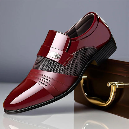 Herren Loafer Mit Schnallenriemen Und Strukturierter Laufsohle
