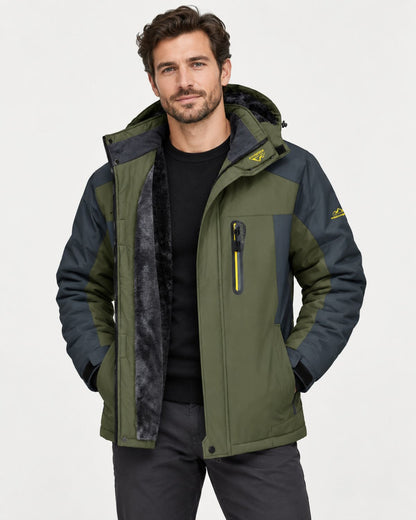 Herren Winterjacke Mit Kapuze Für Kalte Tage