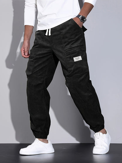 Herren Cord-Jogger mit lockerem, tailliertem Schnitt