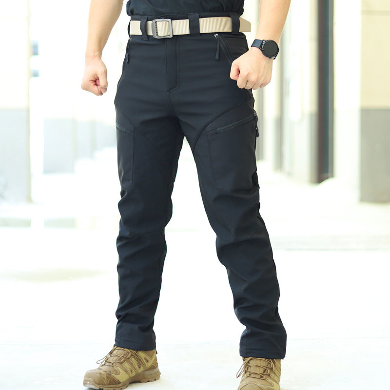 Men's Tactical Work Pants, Softshell, Multiple Pockets