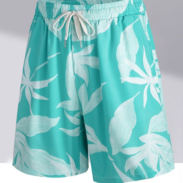 Herren-Sommer-Basketballshorts Aus Schnelltrocknender Eisseide, Gerader Schnitt, Mittelhoher Bund