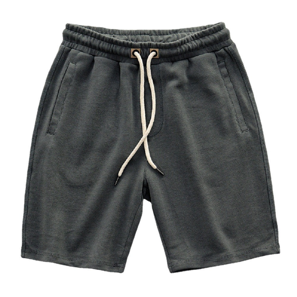Herren Shorts aus Baumwollmischung – Gestricktes Design Lockerer Schnitt
