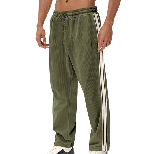 Cordhose Für Herren Mit Geradem Bein Und Streifenmuster