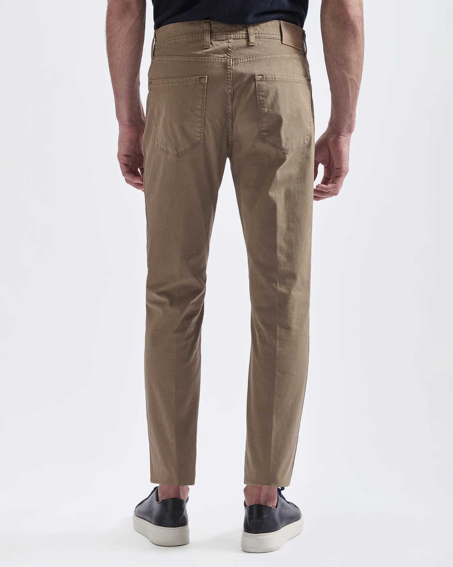 Herren Stretch-Gewebte Five-Pocket-Hose mit Geradem Bein