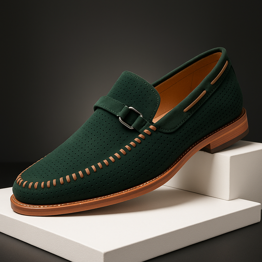 Herren-Loafer, Perforiertes Obermaterial, Gepolstertes Innenfutter, Metallakzente
