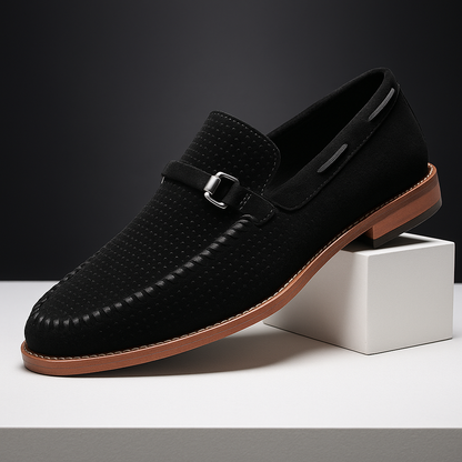 Herren-Loafer, Perforiertes Obermaterial, Gepolstertes Innenfutter, Metallakzente