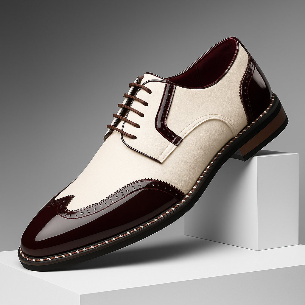 Herren Schuhe Brogue Wingtip Detaillierte Ausführung