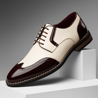 Herren Schuhe Brogue Wingtip Detaillierte Ausführung