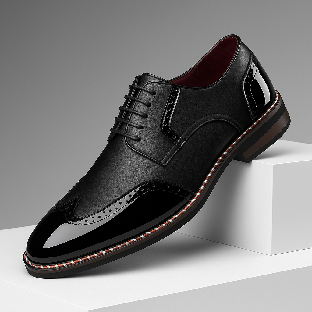 Herren Schuhe Brogue Wingtip Detaillierte Ausführung