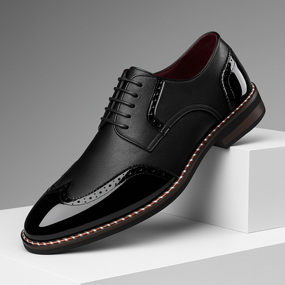 Herren Schuhe Brogue Wingtip Detaillierte Ausführung