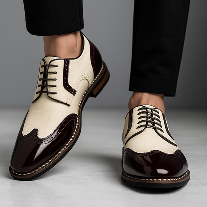 Herren Schuhe Brogue Wingtip Detaillierte Ausführung