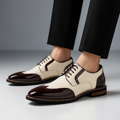 Herren Schuhe Brogue Wingtip Detaillierte Ausführung