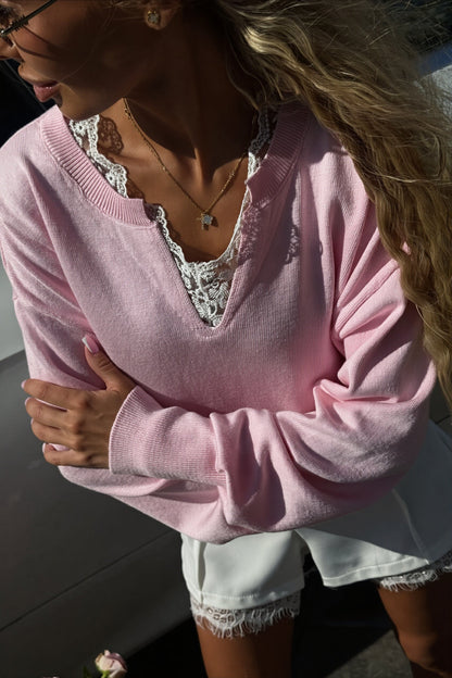 Damenpullover aus Wollmix mit lockerem, bequemem Schnitt