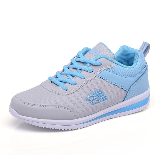 Women's Lace-Up Athletic Shoes with Rounded Toe and Lightweight EVA Sole