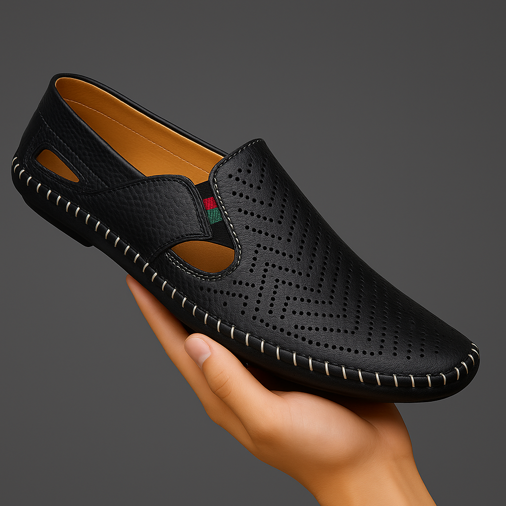 Herren Sommersandalen Atmungsaktives Design Verstellbarer Riemen Leichtes Design