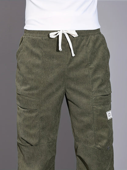 Herren Cord-Jogger mit lockerem, tailliertem Schnitt
