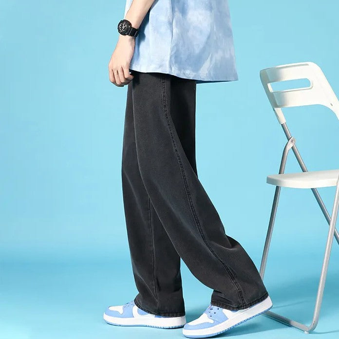 Herren Jeans mit geradem Schnitt – Lockerer Hip-Hop-Cargo-Look