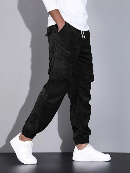 Herren Cord-Jogger mit lockerem, tailliertem Schnitt