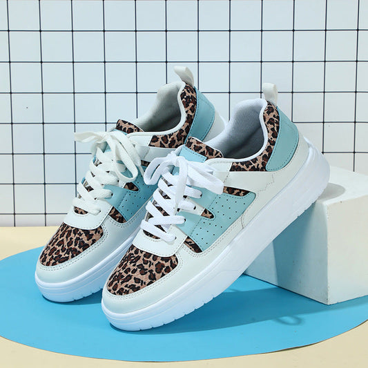 Damen Plateau-Sneaker mit runder Kappe, Mesh-Futter und mittelhoher Sohle
