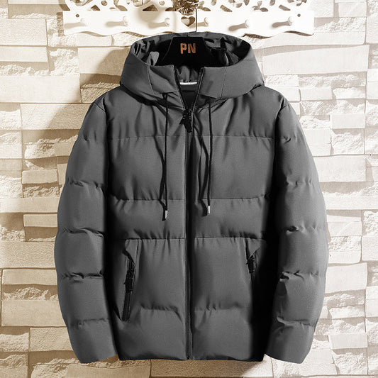 Herren Winterjacke mit Kapuze und Daunenfüllung