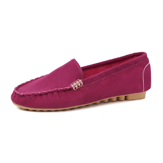 Damen Ballerinas mit Flachem Absatz, Runder Zehenkappe und Niedrigem Schaft, Viskose-Sohle