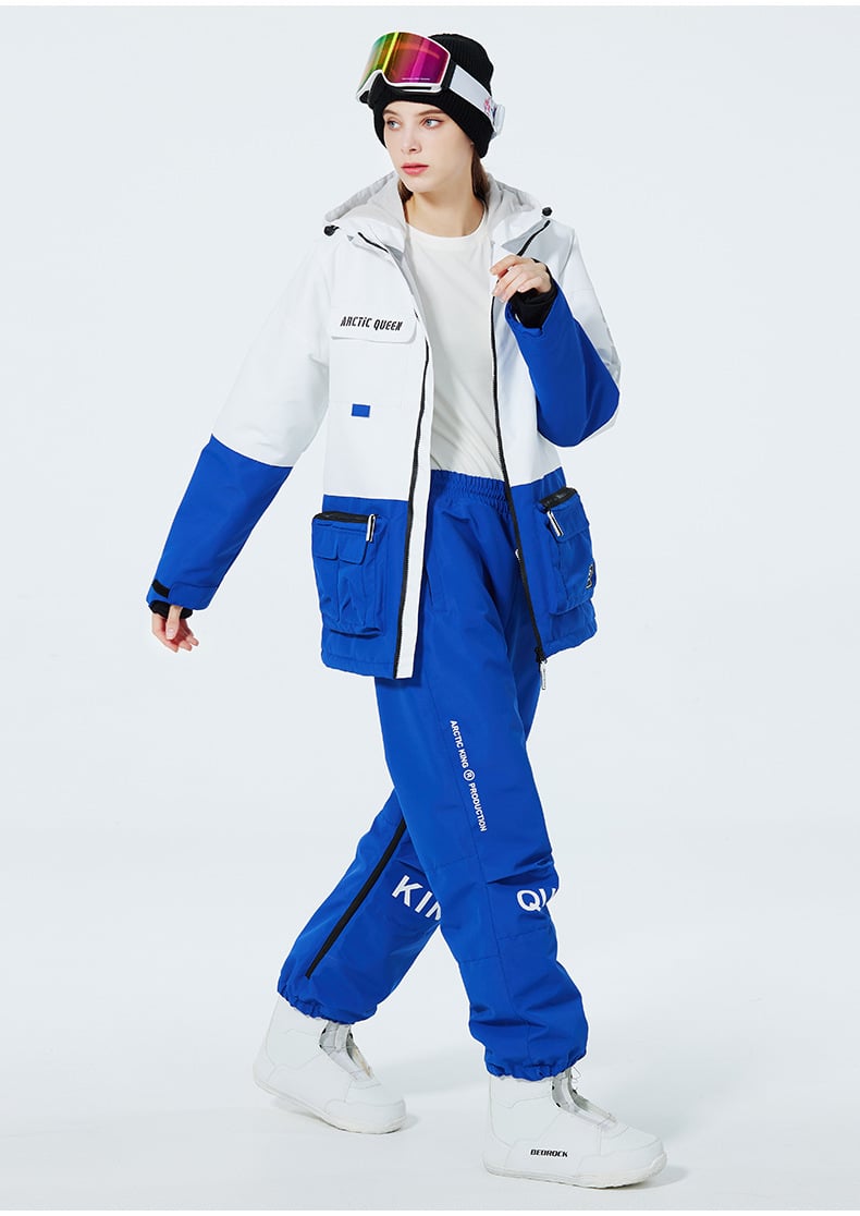 Ski Anzug Für Damen Und Herren Winter Zweiteilig Mit Verdicktem, Atmungsaktivem Und Verschleißfestem Design