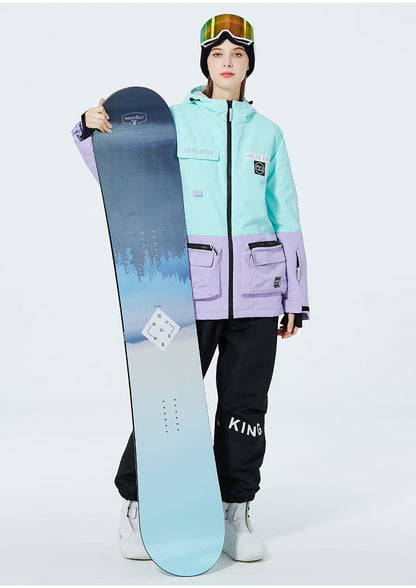 Ski Anzug Für Damen Und Herren Winter Zweiteilig Mit Verdicktem, Atmungsaktivem Und Verschleißfestem Design