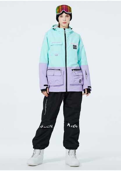 Ski Anzug Für Damen Und Herren Winter Zweiteilig Mit Verdicktem, Atmungsaktivem Und Verschleißfestem Design