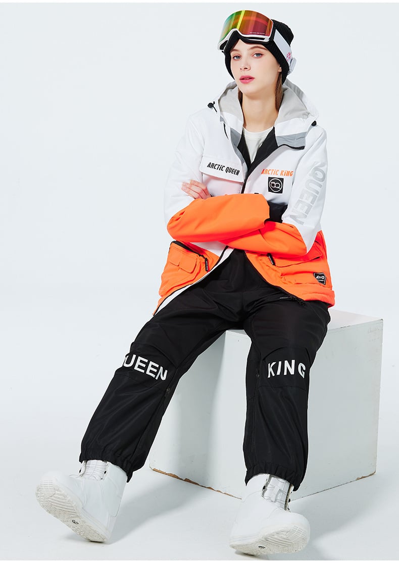 Ski Anzug Für Damen Und Herren Winter Zweiteilig Mit Verdicktem, Atmungsaktivem Und Verschleißfestem Design