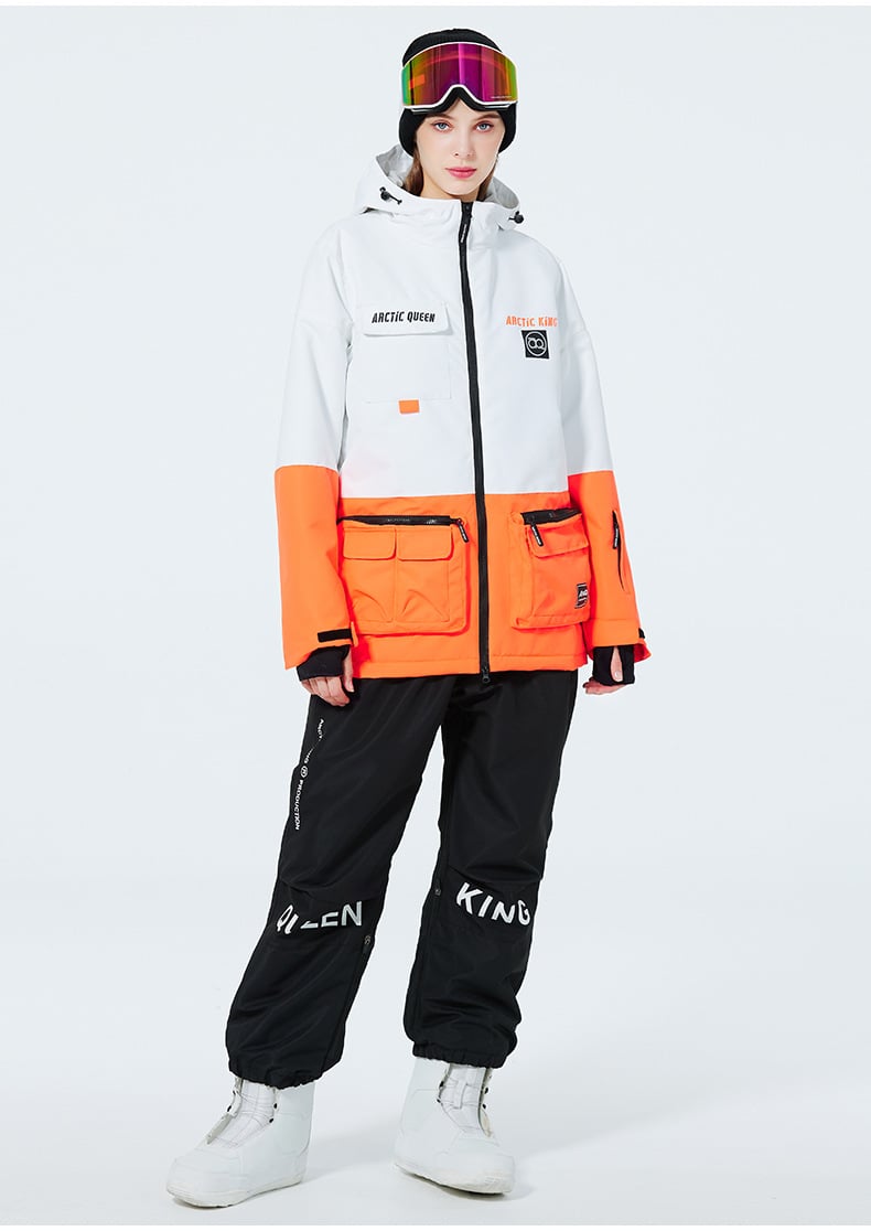 Ski Anzug Für Damen Und Herren Winter Zweiteilig Mit Verdicktem, Atmungsaktivem Und Verschleißfestem Design