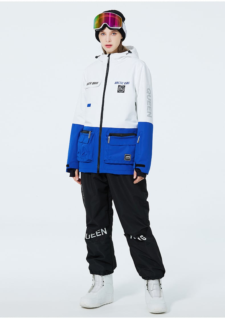 Ski Anzug Für Damen Und Herren Winter Zweiteilig Mit Verdicktem, Atmungsaktivem Und Verschleißfestem Design