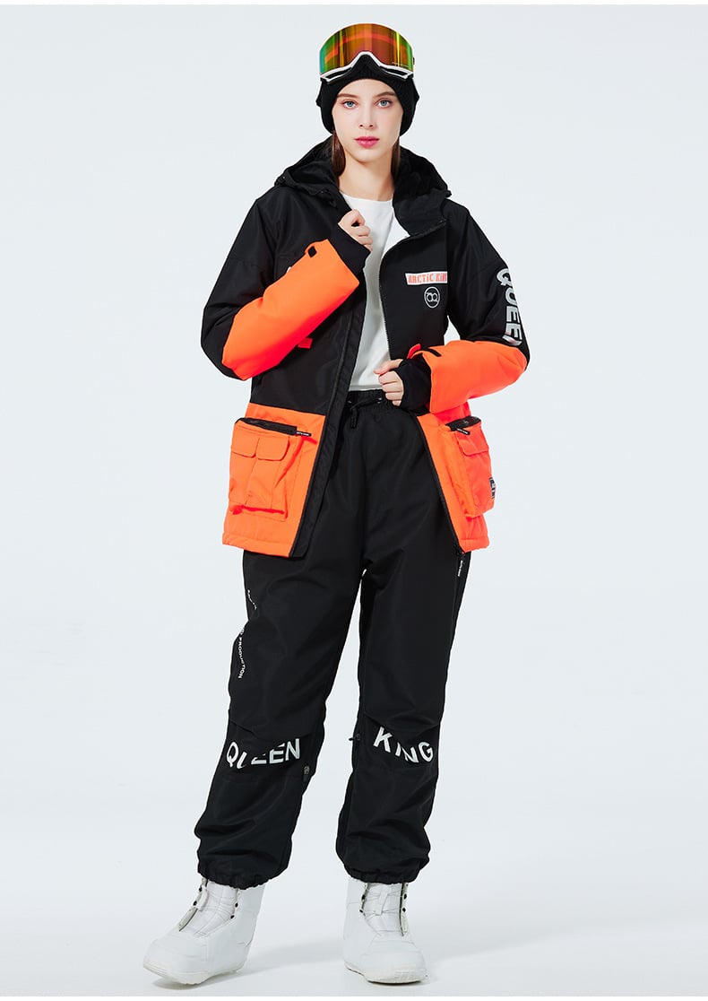 Ski Anzug Für Damen Und Herren Winter Zweiteilig Mit Verdicktem, Atmungsaktivem Und Verschleißfestem Design